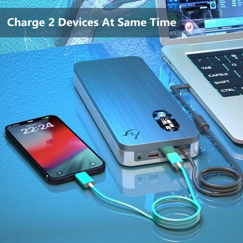 Laptop UPS Emergency Power Bank 250W Output PD DC150W Super-Charge 5V-24V 12V 40000MAH Multi-functional Battery