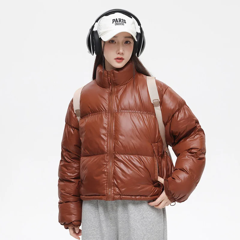 

Men Hooded Zipper Parkas Puffer Jackets Padded Cotton Clothes Solid Color with Hoodie Warm Waterproof Jackets Man Winter Coats