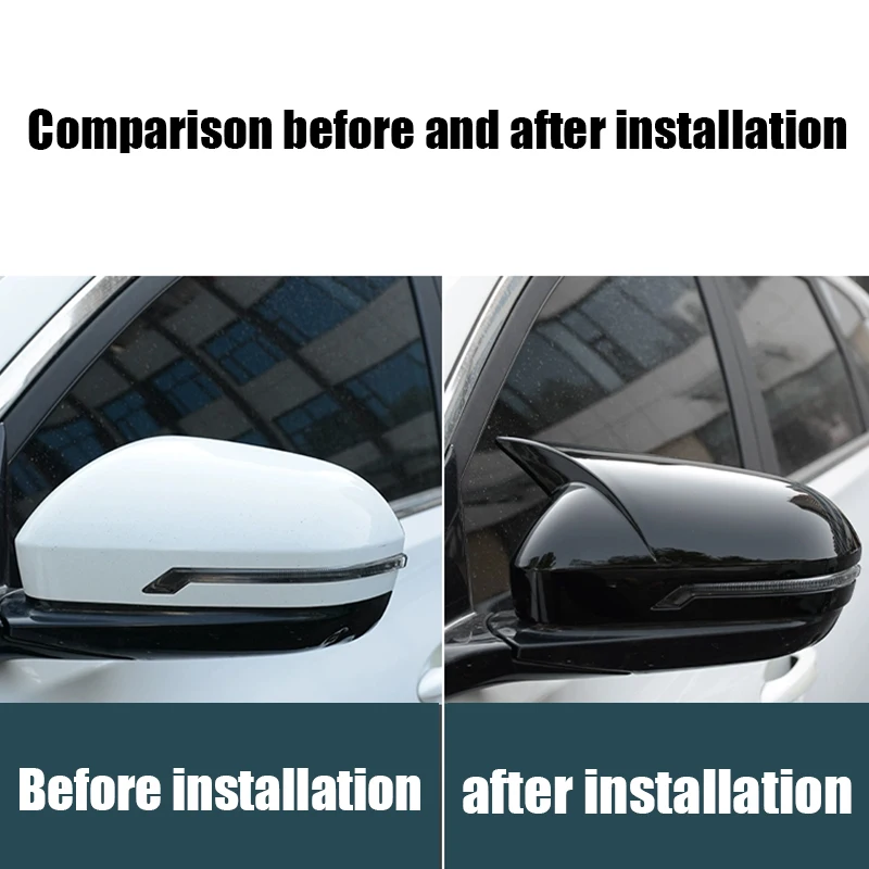 

Adhesive installation of protective cover for sharp angle rearview mirror exterior modification parts For Tenet T8 2025 2026