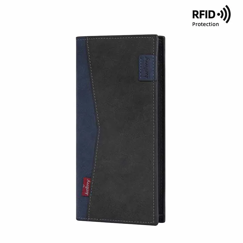 

2025 Men Leather Long Coin Wallet Vintage Business Large Capacity Handbag Phone Billfold Money Bag Multi Card Holder Carteras