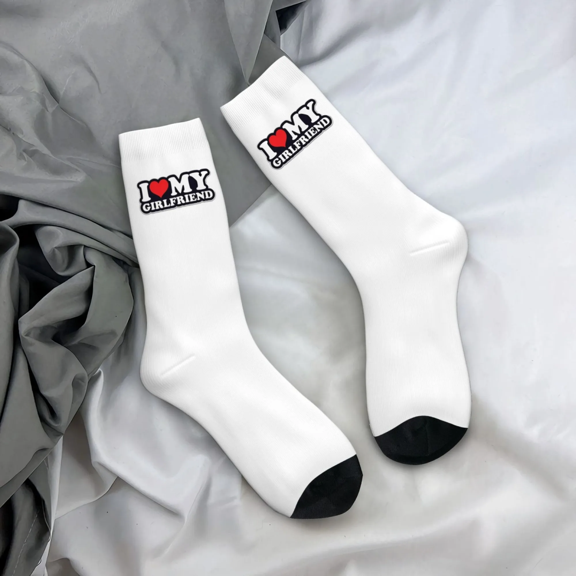 

Unisex Novel and Funny Printed Couple Socks Breathable Soft Skin-friendly Comfortable and Casual Warm Romantic Love-themed Gift