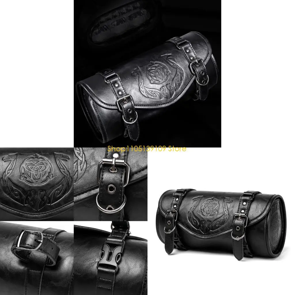 

Готическая мотоциклетная передняя сумка для инструментов, водостойкая искусственная кожа, регулируемые застежки, эргономичная