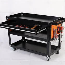 Tool cart, hook design, high-quality armrest, three-layer structure, tool insertion board, load-bearing capacity of 300kg