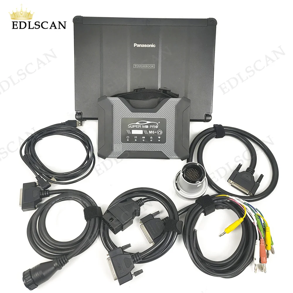 For SUPER MB M6+ PRO with xentry Multiplexer Wireless Star Diagnosis Tool +CFC2 Laptop Full Configuration Work on Cars and Truck