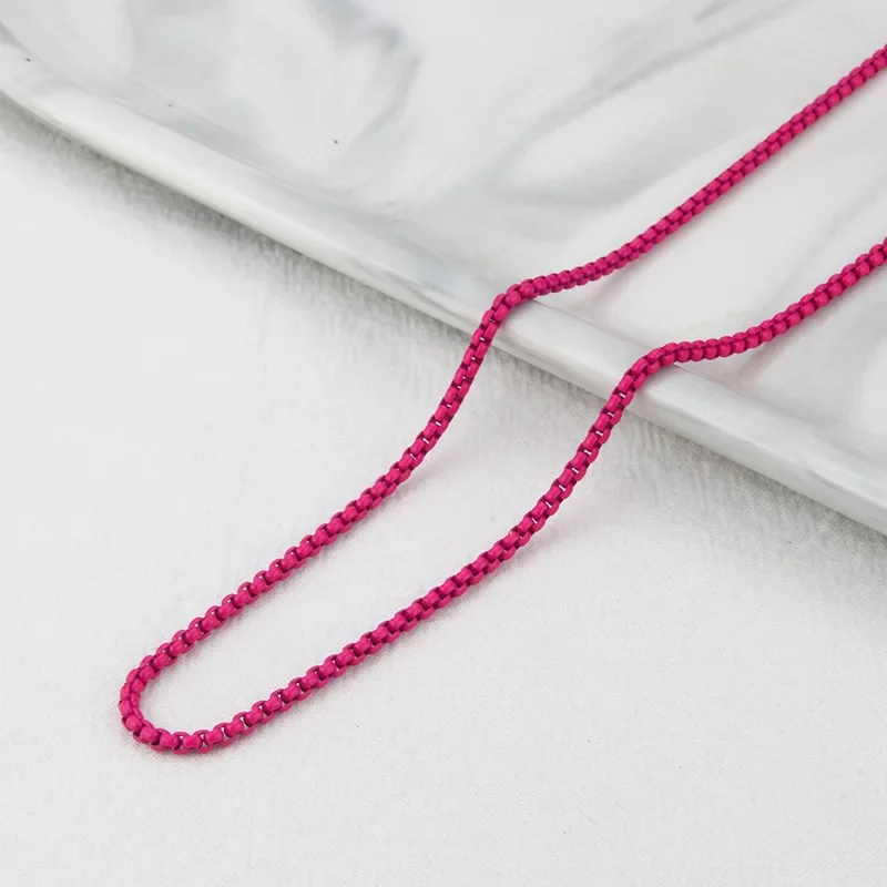 Kleurrijke Hart Hanger Trendy Engelse Woorden Hars Liefde Hart Zirkoon Charm Sleutelbeen Kettingen Ketting voor Vrouwen Y2K Mode-sieraden