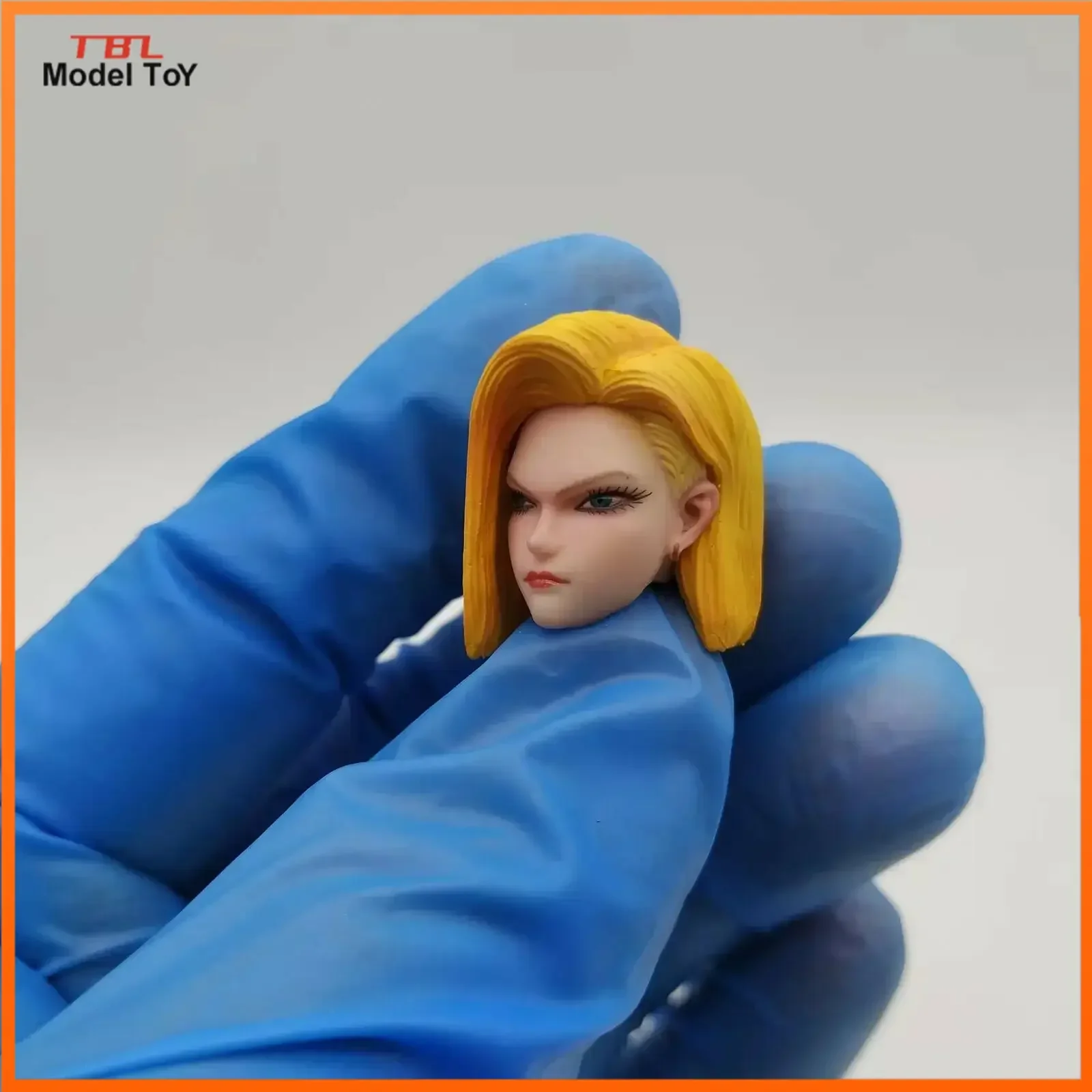 Iminitoys 1/12 Scale M011 Android18 Lazuli Head Sculpt Beauty Gilr Head Played Model Toy for 6in Tbleague Pale Color Body Doll