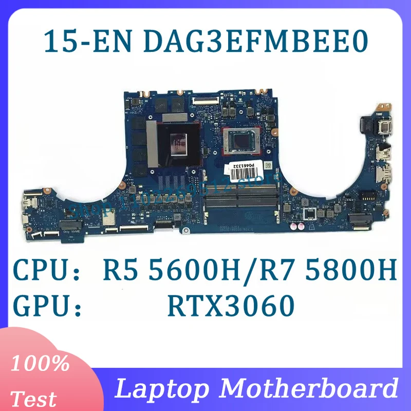 

M39503-601 M96319-601 DAG3EFMBEE0 For HP 15-EN Laptop Motherboard With R5 5600H/R7 5800H CPU GN20-E3-A1 RTX3060 100% Tested Good