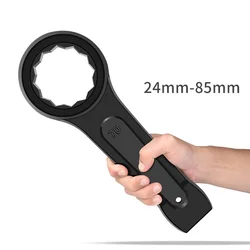 Multifunctional Open Ended Straight Handle Single End Wrench Heavy Duty Large Wrench Automotive Maintenance Hand Tool