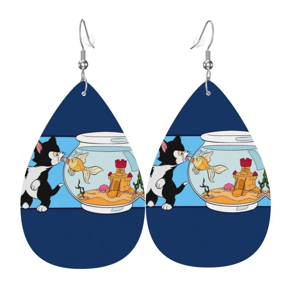 

Custom Cartoon Pinocchio Leather Earrings for Women Dangle Earrings Jewelry Accessories