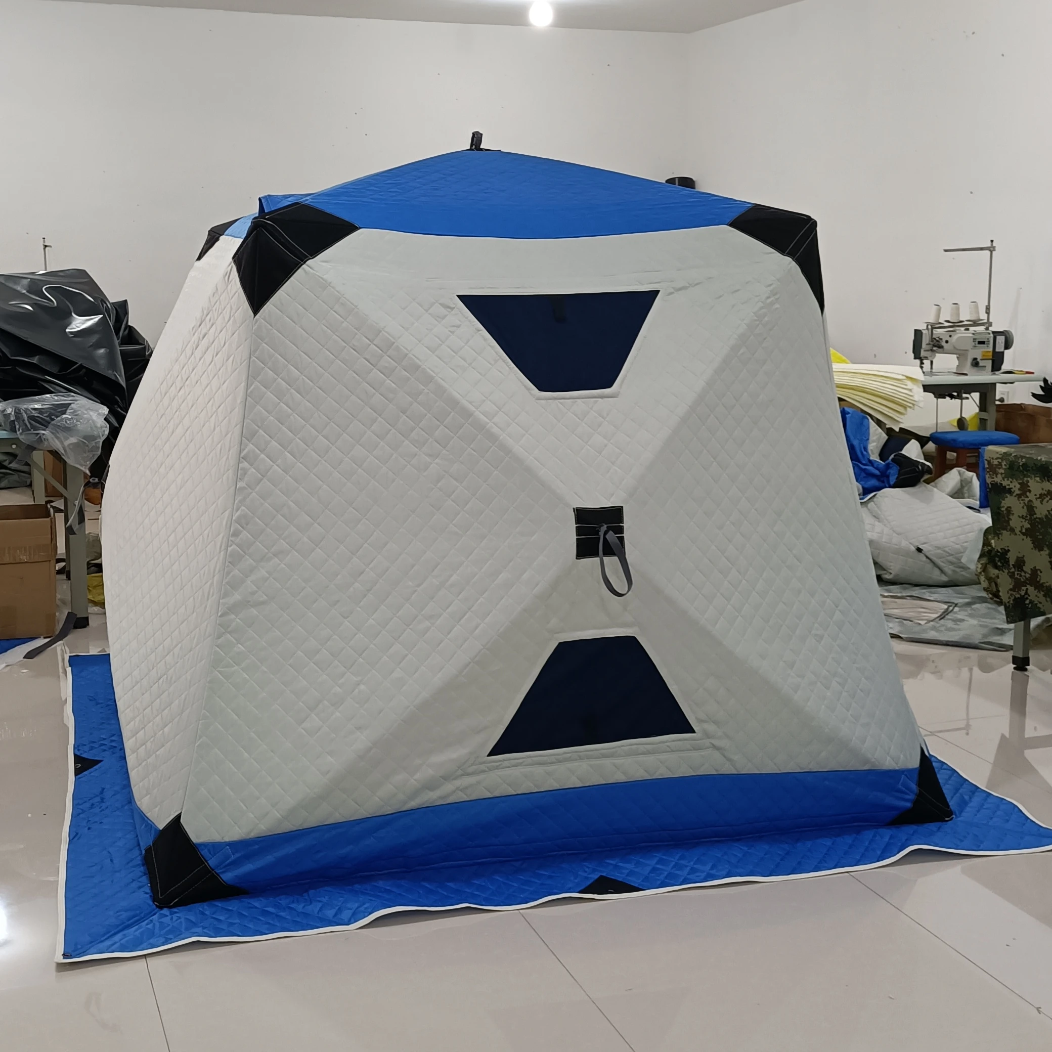 2-3Person Tent Outdoor Thick Warm Ultralarge Camping Winter Plus Cotton Thickening Ice Fishing Tent