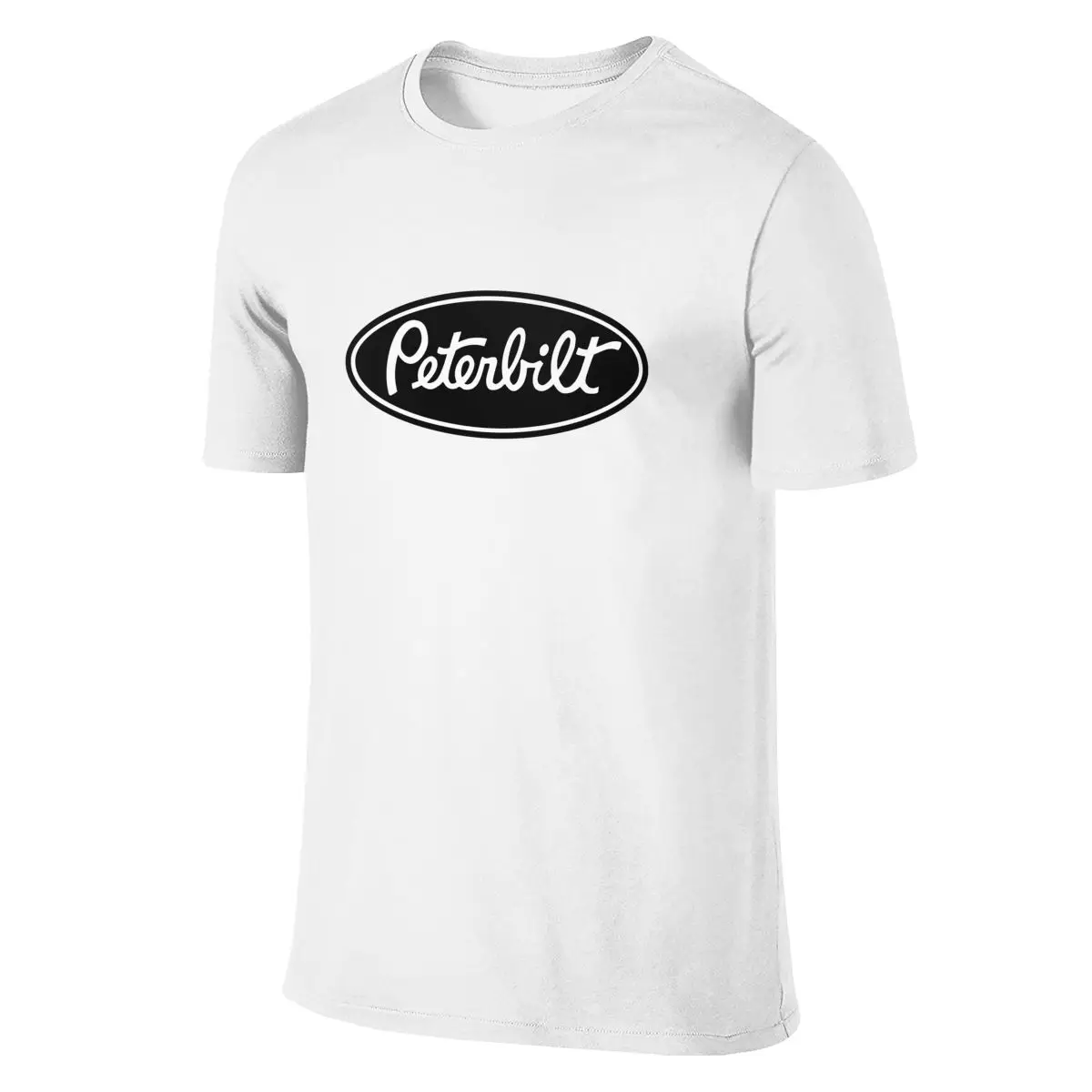 Peterbilt Truck Racing T-Shirt Summer T Shirt Cotton Short Sleeve Tops Tees TShirt Clothing