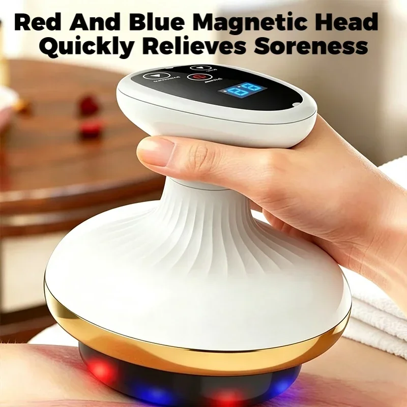 Electric Household Gua Sha Cupping Massager with Strong Suction for Deep Tissue Full Body Vacuum Cupping Therapy Sha Release