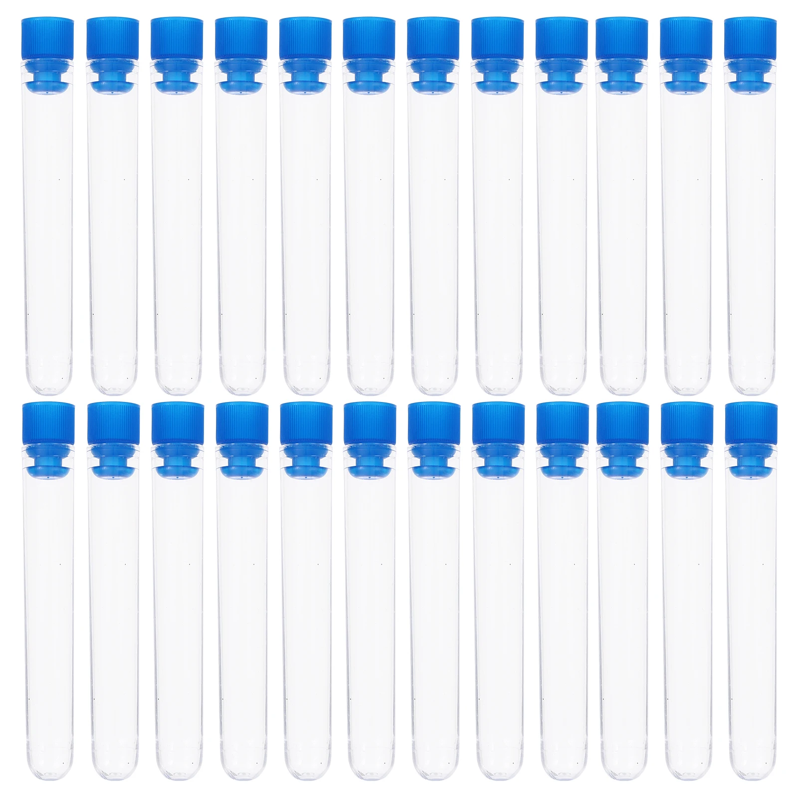 

50 Pcs Laboratory Test Tube Liquid Container Storage Tubes Clear with Lids Sample Vials Empty