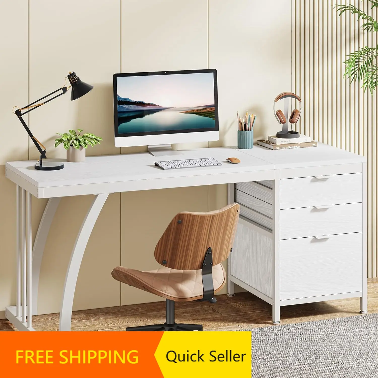 Computer Desk With …