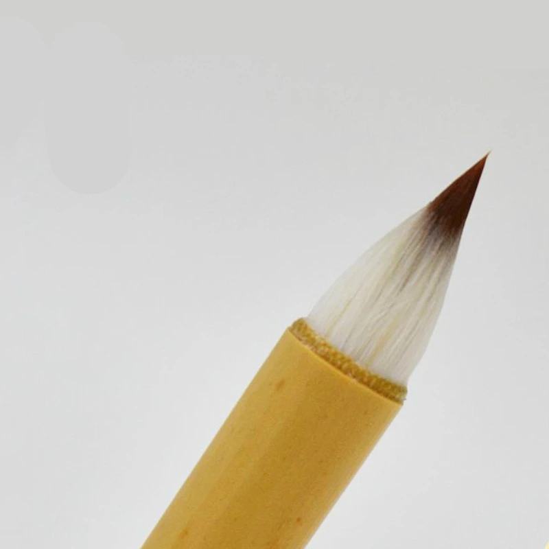 Chinese Calligraphy Brush Pen Short Multiple Hair Brush Pen Small Regular Script Calligraphy Copy Painting Ancient Writing Brush