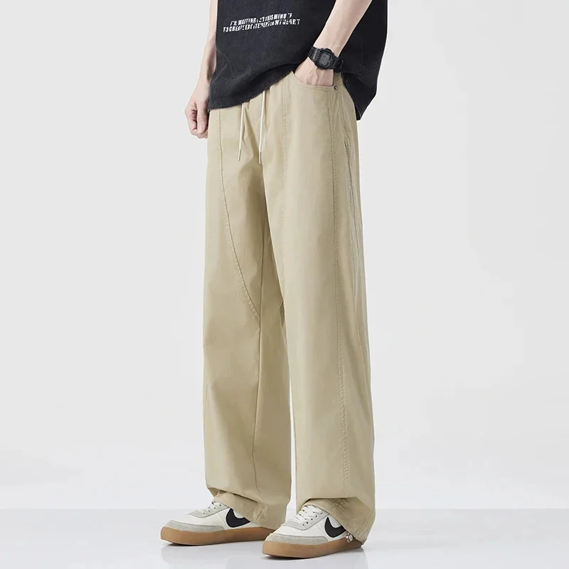 

Летние горные уличные свободные прямые повседневные брюки мужские американский тренд японский ретро