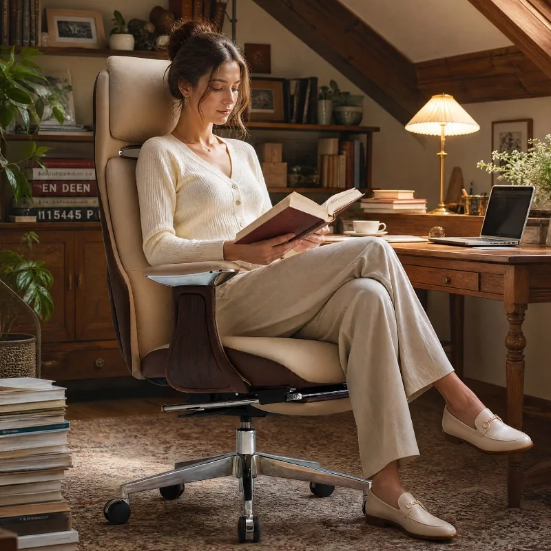 Comfortable Luxury Office Chair Swivel Throne Arm Nordic Computer Desk Office Chair Ergonomic Relaxing Muebles Home Furniture