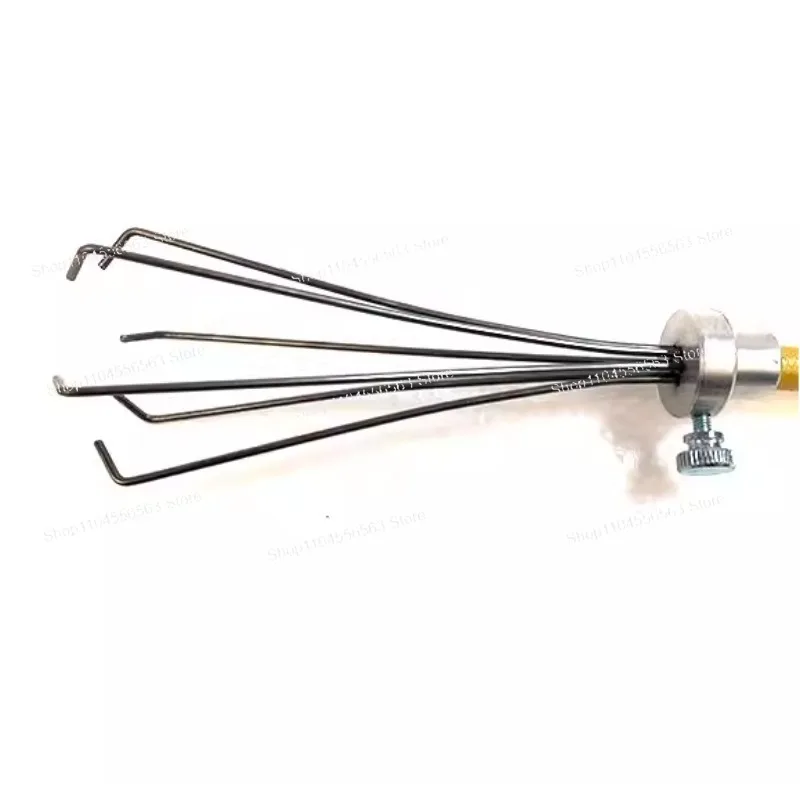 Lampworking Gripping Tool for Glass Beads, Bottles, Tubes & Vessels, Borosilicate Glass Blowing Hand Tool, Compact Inner Grabber