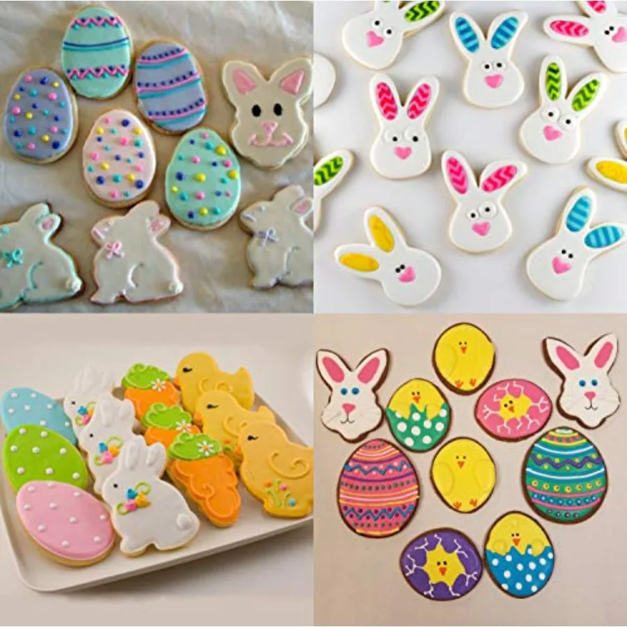 Easter Ce Cutter Set - 7 piece - Egg Carrot By Flower Chick By Face and Butterfly