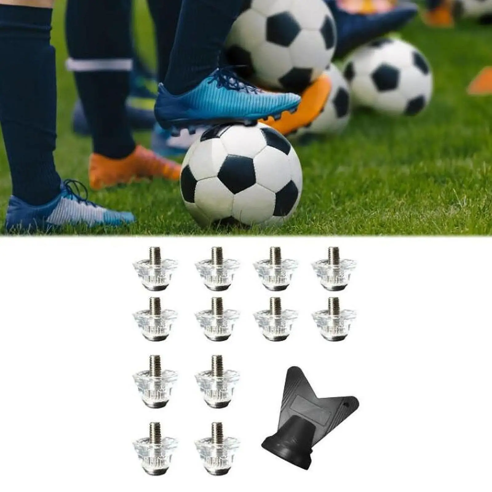 

Комплект металлических нейлоновых шипов для футбольных бутс, противоскользящие сменные винты для спортивной обуви и тренировок