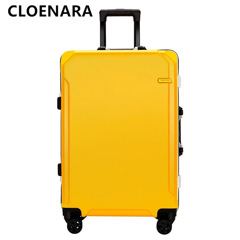 Colenara Koffer auf Rädern 20 Zoll Damen Abs PC Boarding Box 22 "24" 26 "Aluminium rahmen Trolley Fall Herren Geschäfts gepäck