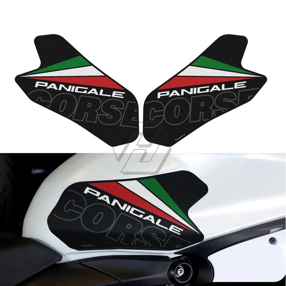 

Motorcycle Tank Grip Traction Pad Side Gas Knee Protection Anti-slip Sticker for Ducati Panigale 899 959 1199 1299 V2