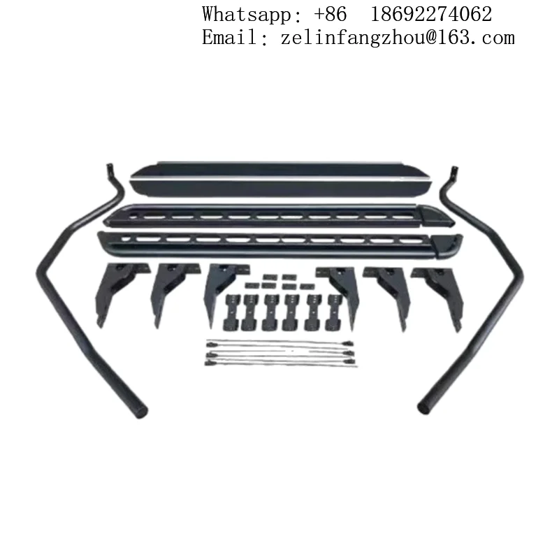 Large Beam Fixed Side Step Foot Pedal Fit For Toyota LC80 Prado Off-Road Heavy Duty Steel
