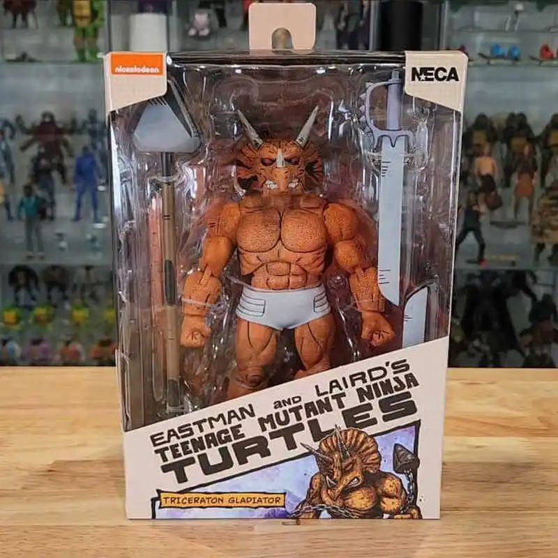 

Фигурка гладиатора Triceraton Neca TMNT Eastman And Lairds, коллекционная оригинальная модель для детей, подарок на день рождения, игрушки