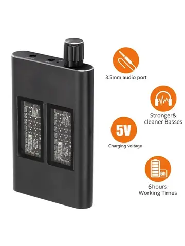 PzzPss 16-300 옴 헤드폰 앰프 16-150 옴 HiFi 이어폰 앰프 3.5mm 잭 Aux 휴대용 조절 오디오 앰프