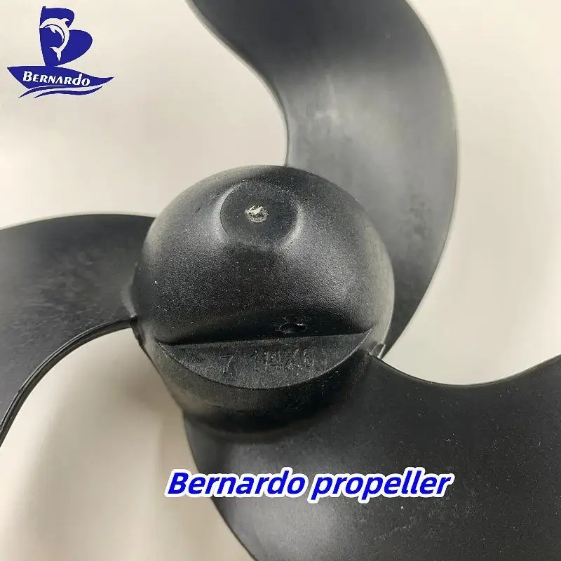 Bernardo Boat Propeller 7.4x6 Fit Mercury Tohtasu Mariner Outboard 2.5 3.3 3.5HP Resin Plastic Screw 3 Blade Pin Drive