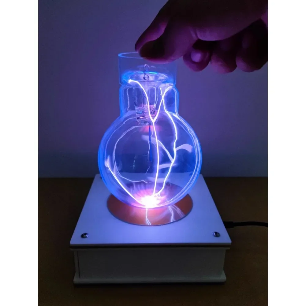 

New Tesla Coil Vacuum Lighting Special Magical Cup Magic Prop Creative Lamp Stand Technology Toy