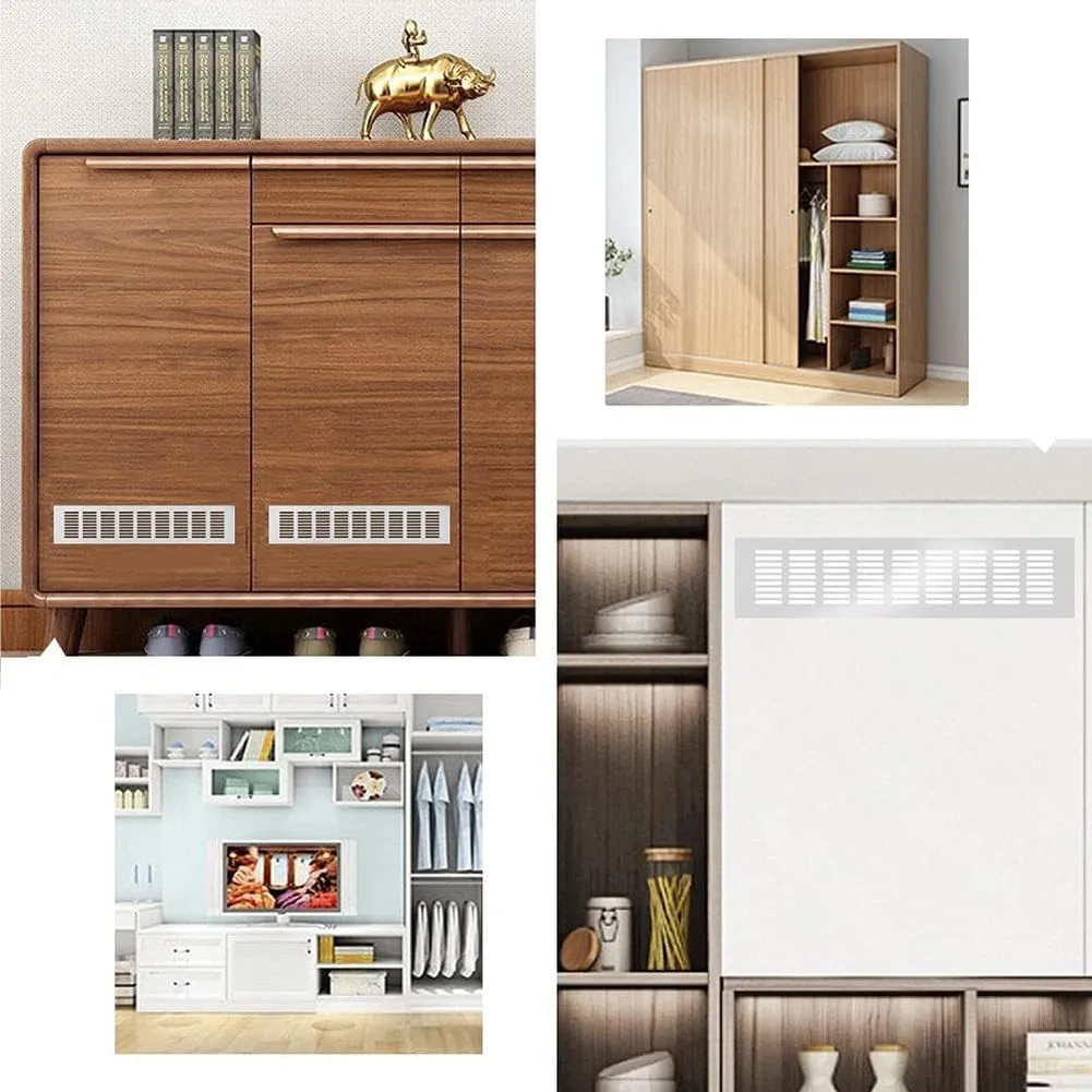 For Heat Reduction In Cabinets Cabinet Ventilation Grilles Wardrobe Air Vents Long-lasting Aluminum Vent Grille