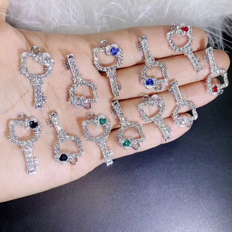 

10pcs Cute Hello Kitty Accessories Kawaii Anime Women Products Decorative Desktop Toy Ornament Student Girl Gift Wholesale