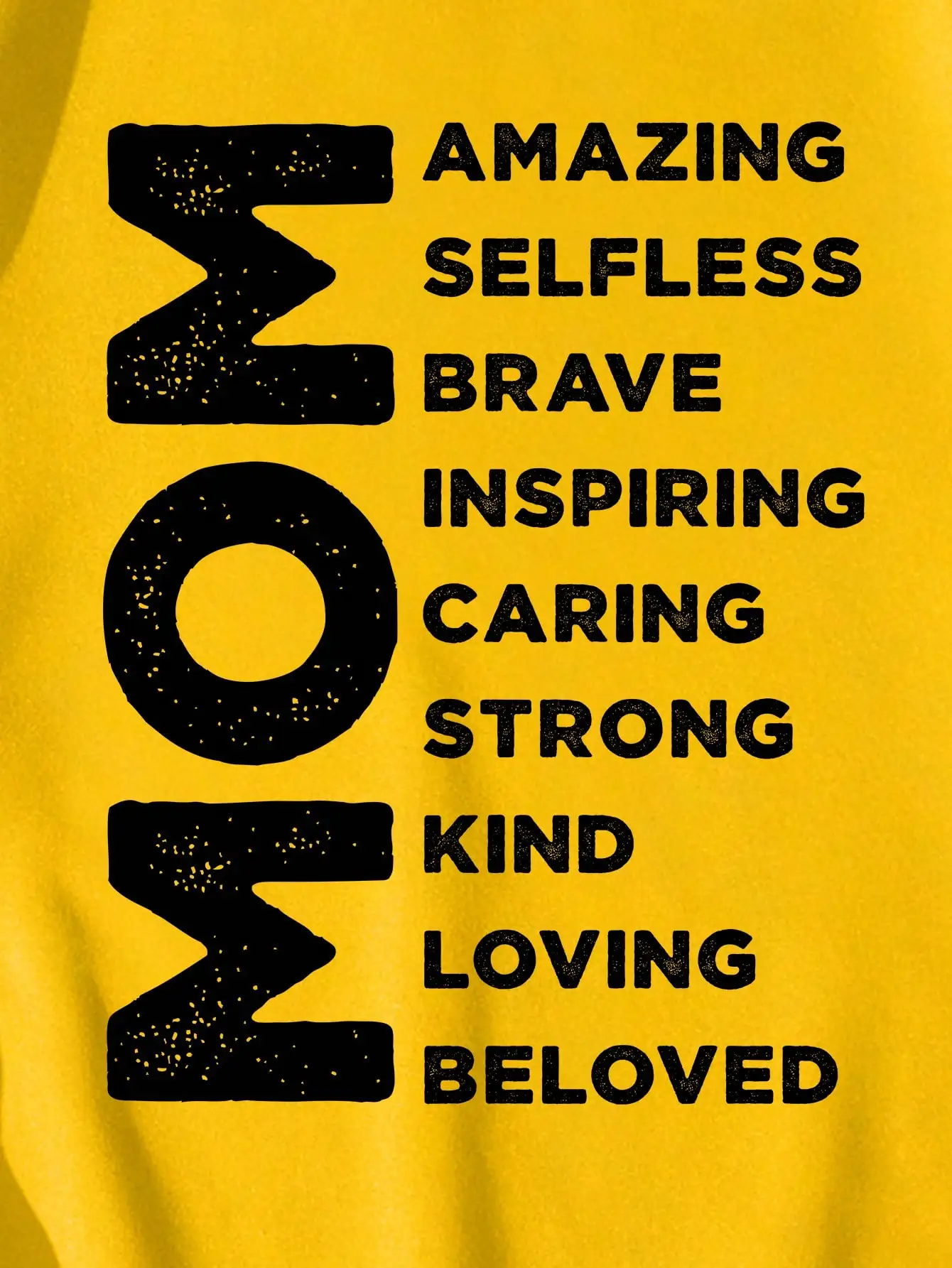 Sweat-shirt graphique MOM jaune pour femme, pull décontracté à manches longues avec mots inspirants, tenue d'automne pour la rentrée scolaire