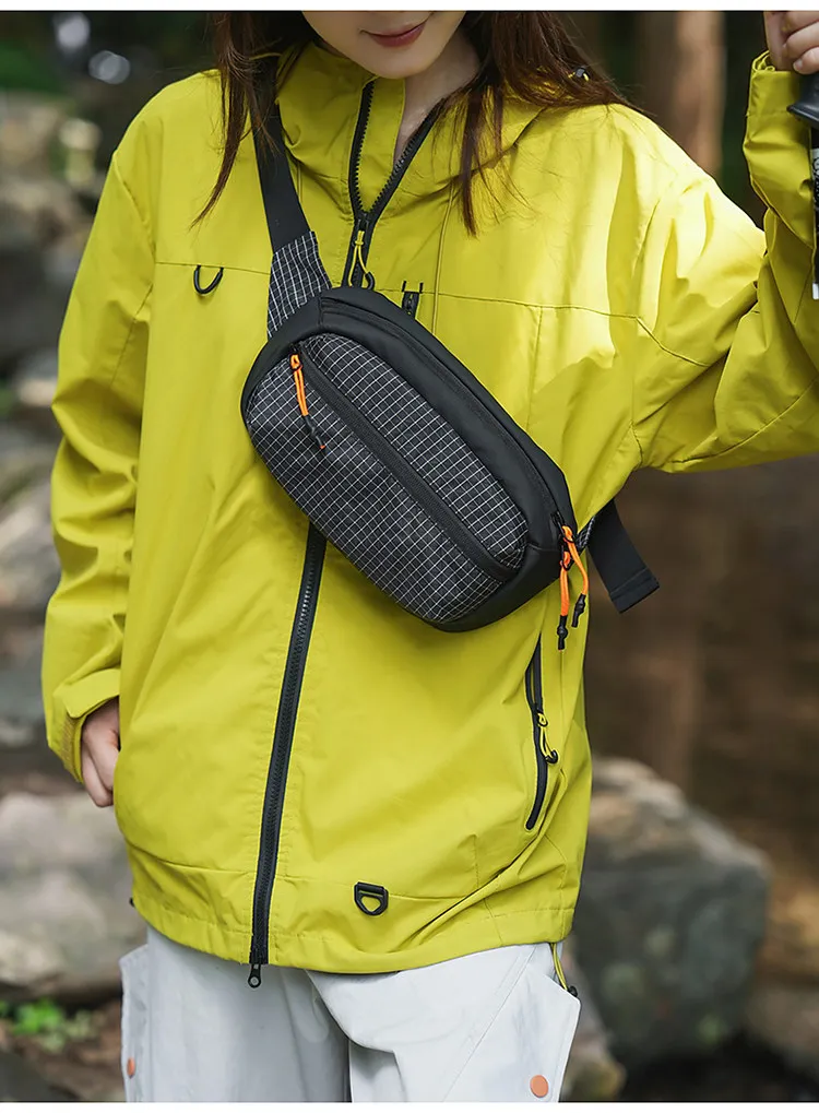 Multifunctional Outdoor Sports Chest Bag for Men and Women Lightweight & Waterproof Crossbody Bag Portable Cycling  Phone Bag