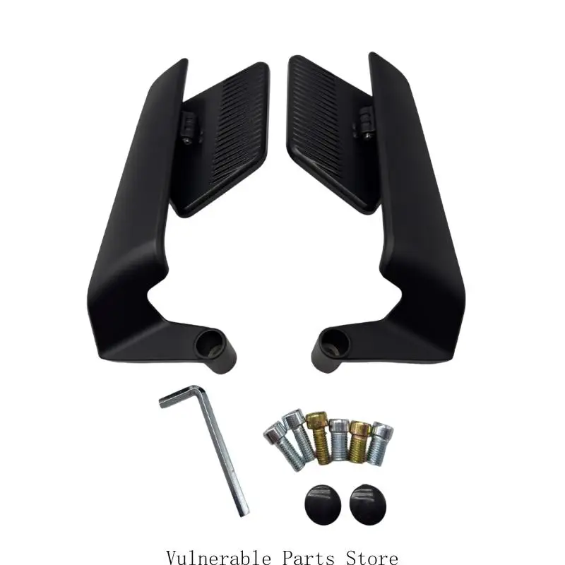 Pack of 2 Wide View Universal Motorcycle Mirrors For Multiple Models Enabling Easy Attachment And Wide Field Of Sight
