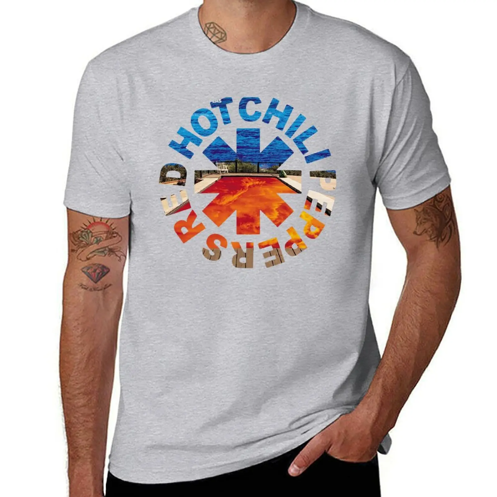 Californication Rhcp-Hot Stadium Arcadium T-Shirt Essential T Shirt Korean Fashion Men's T-shirts