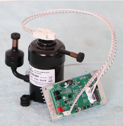 St19Dc Compressor 12V24V48V Max 450W Capacity R134A Suitable for Portable Refrigerator Mini Air Conditioner Compressor