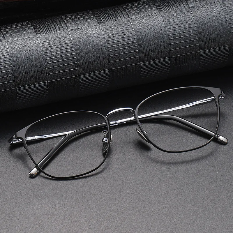 FIRADA Fashion Comfort Glasses Retro Luxury Pure Titanium Eyeglasses Optical Prescription Eyewear Frames For Men Women 2102-C - Image 3