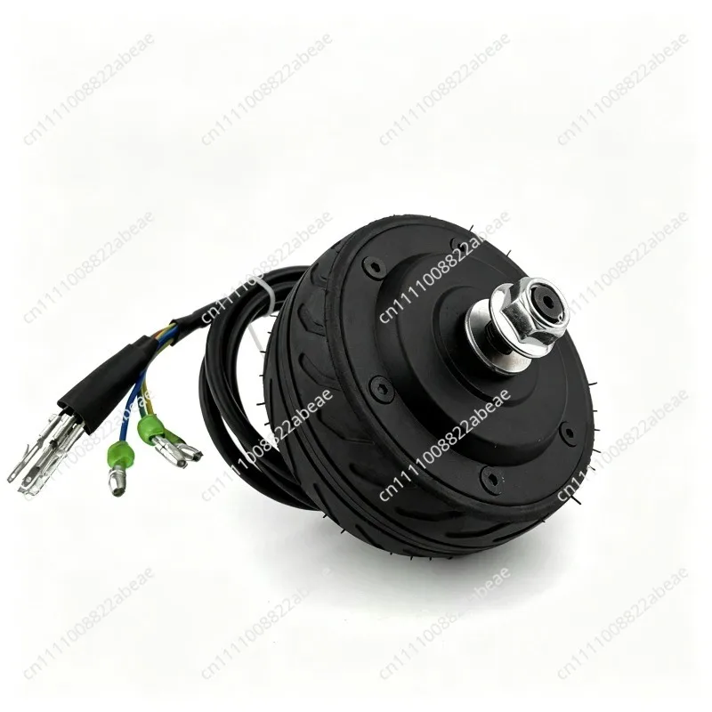 4-inch Brushless Electric Hub Motor 24V 200W Black Iron Black For Mini E-Scooter Motorcycle Practical Accessories For Scooters