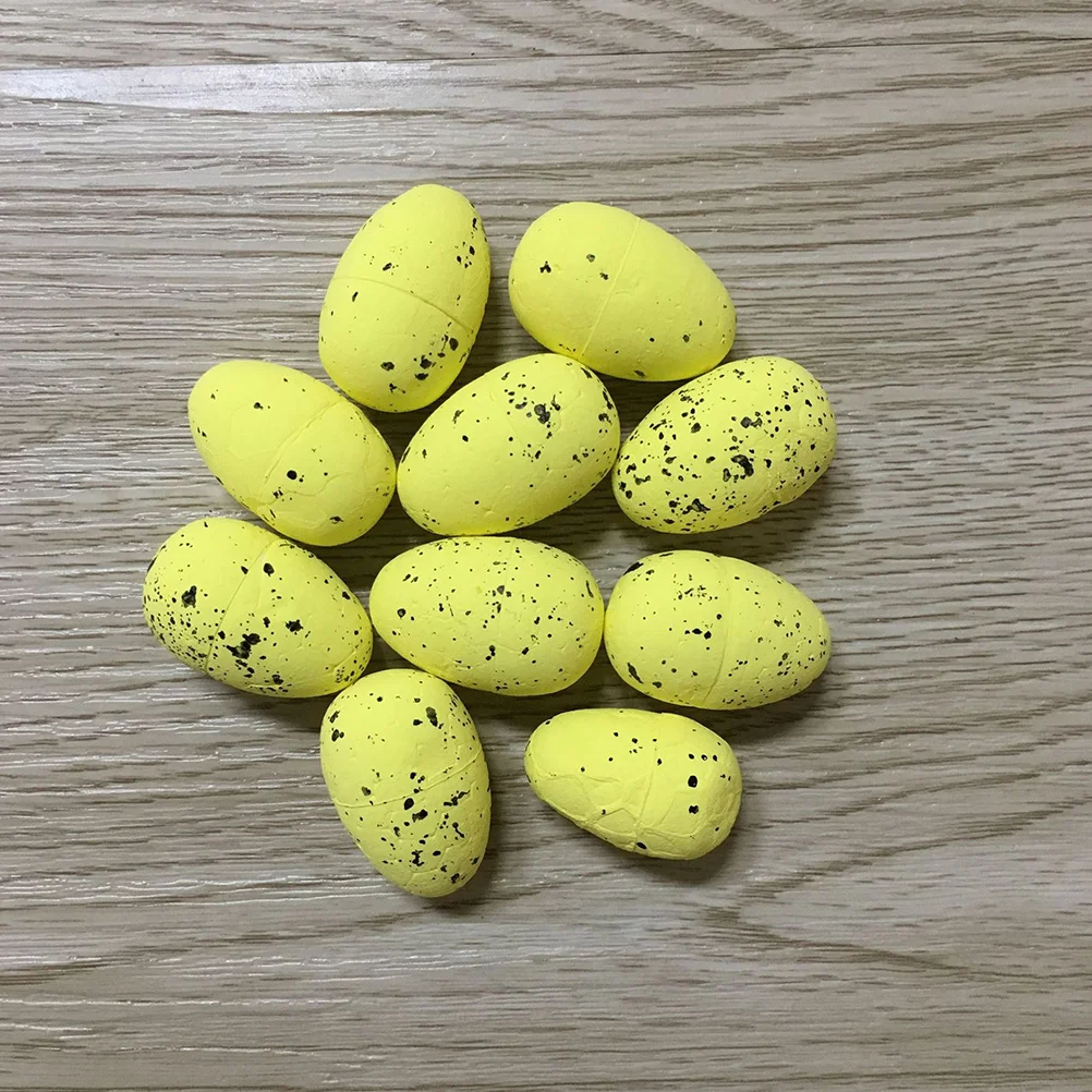 

1Set Colorful Simulation Bird Eggs Durable Artificial Quail Eggs for Kids Pretend Games Home Decor Photo Props