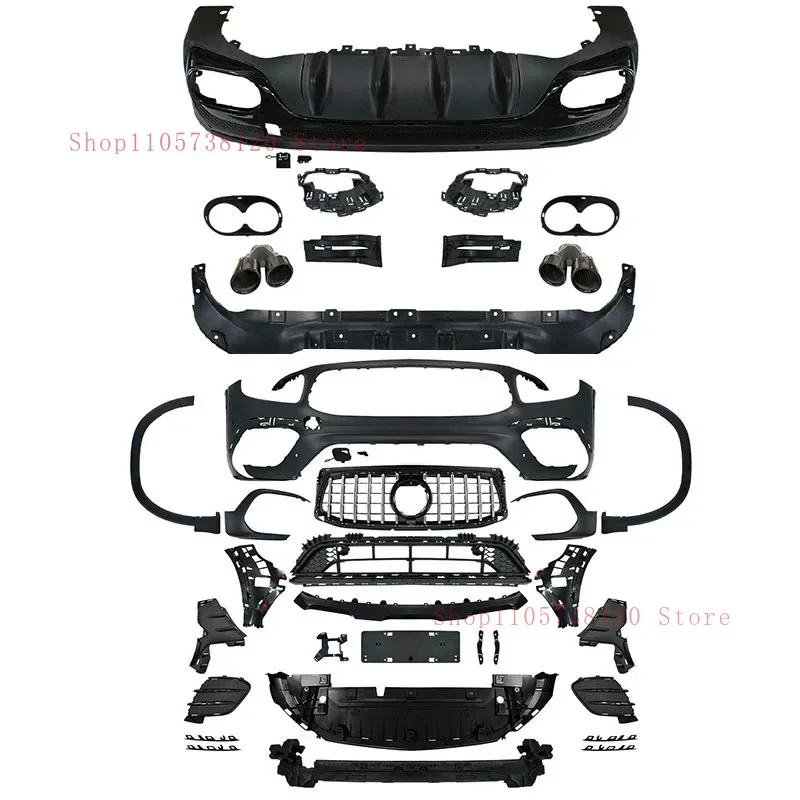 Factory Hot Selling High Quality Front Rear Bumper With Grille Modified GLB4 Car Body Kit GLB Class X -