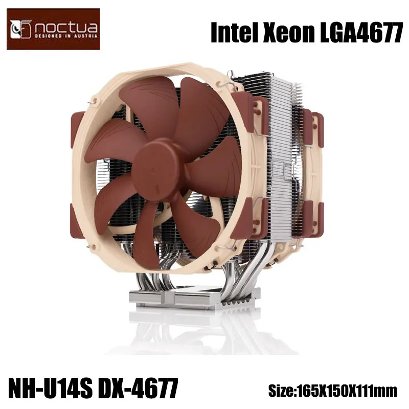 Noctua NH-U14S DX-4677 is a Special Model For Intel LGA4677 Slots Applicable To XEON Workstation and Server Heat Dissipation