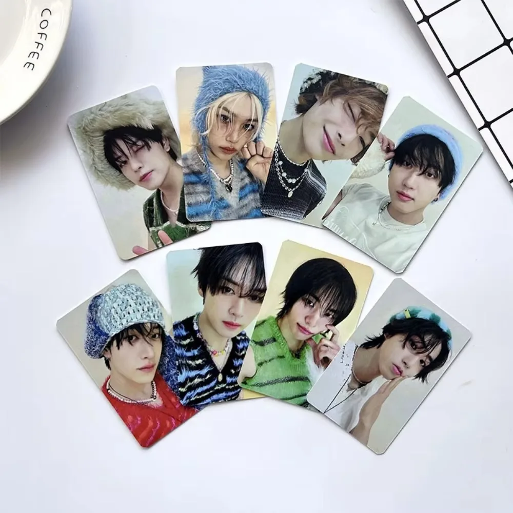 8Pcs Kpop Group New Album ATE LOMO Card High Quality HD Photo Print Collectible Gift Celebration Postcard Small Cards
