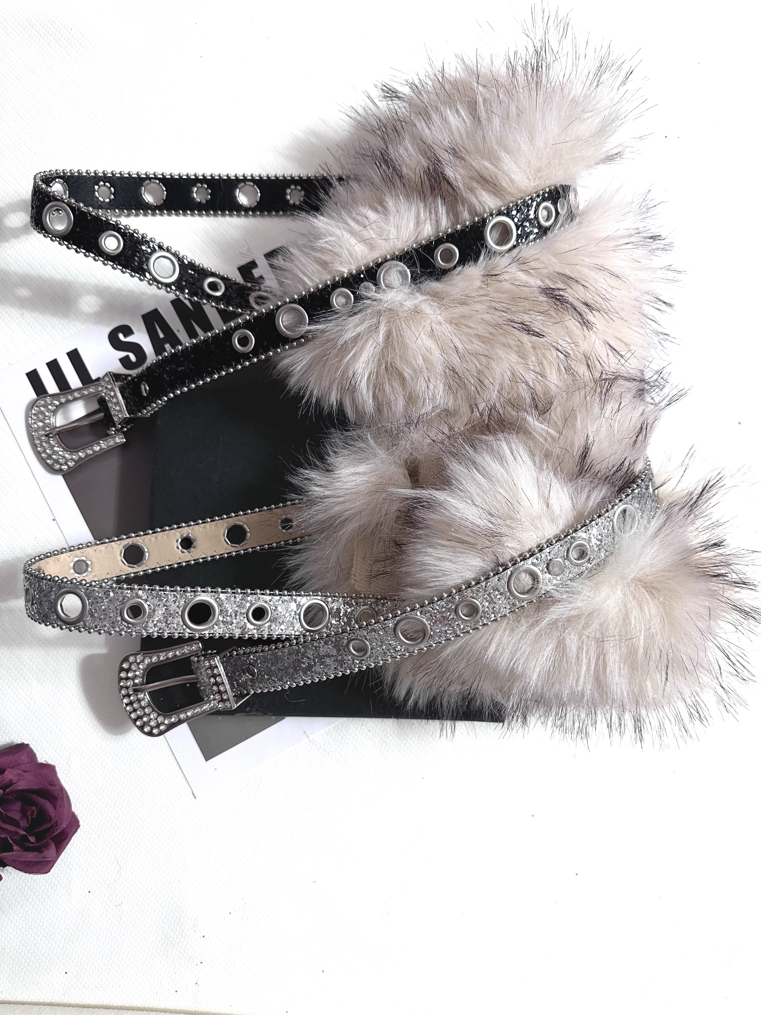 女性のヴィンテージフェイクファーパッチワーク光沢のあるベルトコルセット女性カマーバンドコートウエストバンドドレス宣言ワイドベルト J1462