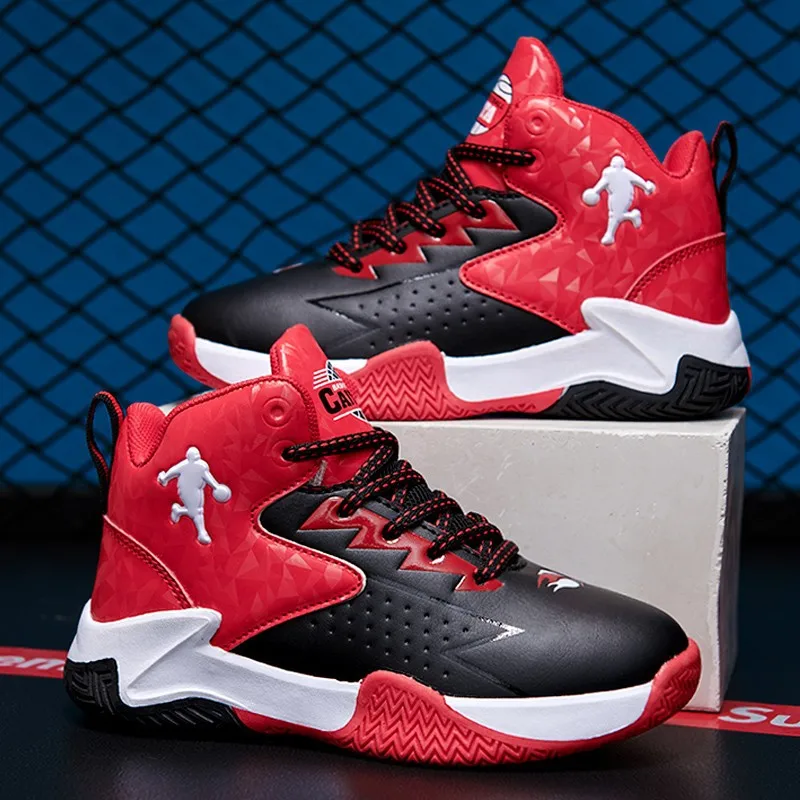 

Children Sports Shoes Waterproof Low top Sneakers Kids Basketball Shoes Boys Lace-up Non-slip Shoes for Running Durable Sneakers