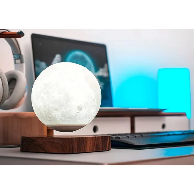 3D imprimiu a lâmpada magnética da lua da levitação, Knick-Kick flutuante com tecnologia da levitação magnética
