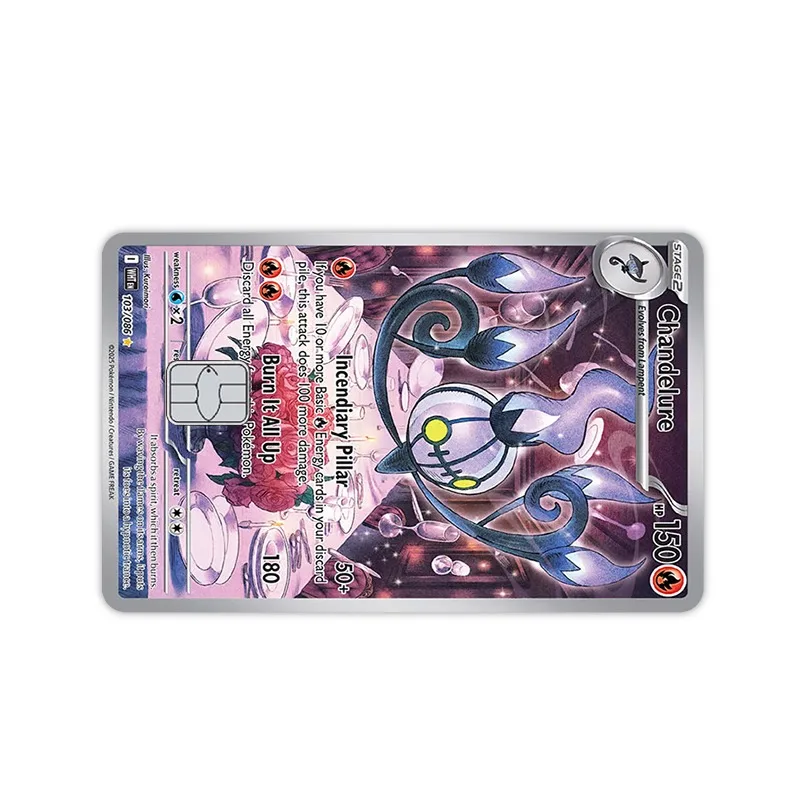 White Flare PTCG Card Sticker Hilda Reshiram Keldeo Ex SAR Kawaii Victini Paster Stickers Oshawott Decor Patch Birthday Gift view 4