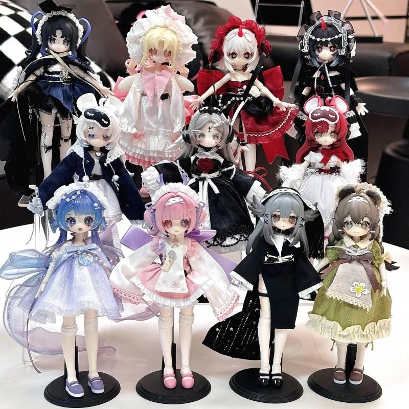 新しいメキクリエーションハートシリーズブラインドボックス 1/12 Bjd 可動アクションフィギュア人形デスクトップ装飾女の子の誕生日サプライズギフト