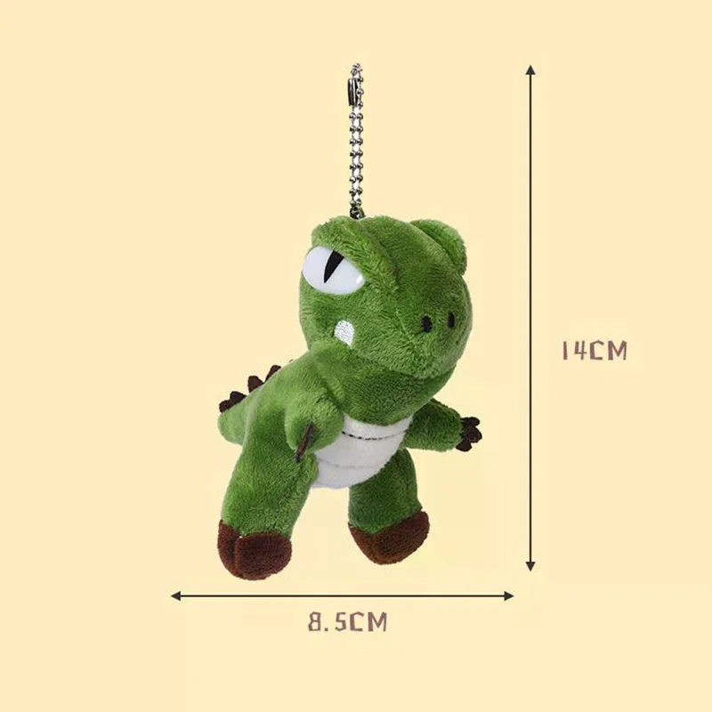 1 pezzo di peluche dinosauro zaino ciondolo tirannosauro Rex portachiavi bambola carino borsa da scuola fascino peluche animale domestico